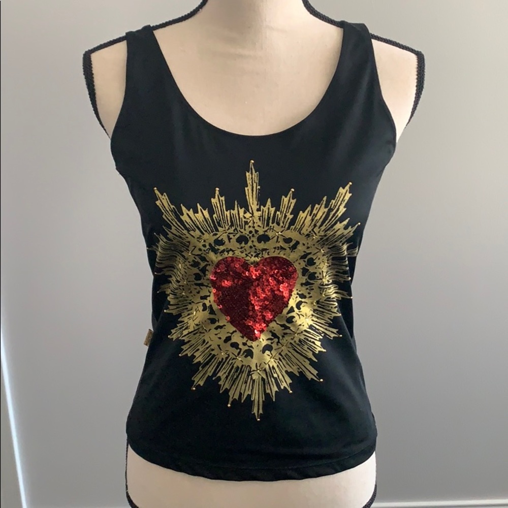 Vintage Moschino Jeans Black Top Made in Italy